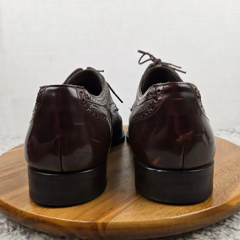 Mezlan Men 11M Ponce Brown Leather Wingtip Office Brogue Daily Oxford Dress Shoe